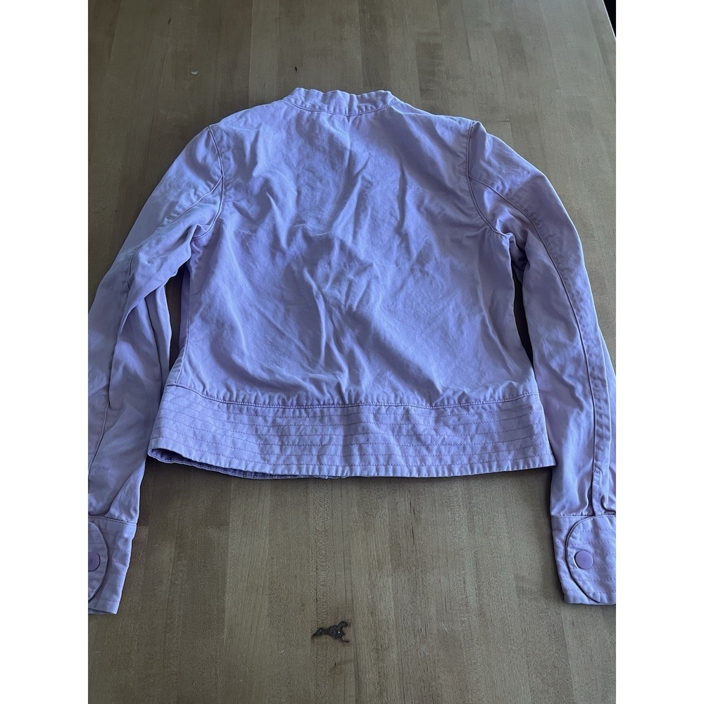 Y2K Fossil Women's Jacket Light Pink Sz L 100% Cotton Vintage - Picture 6 of 8